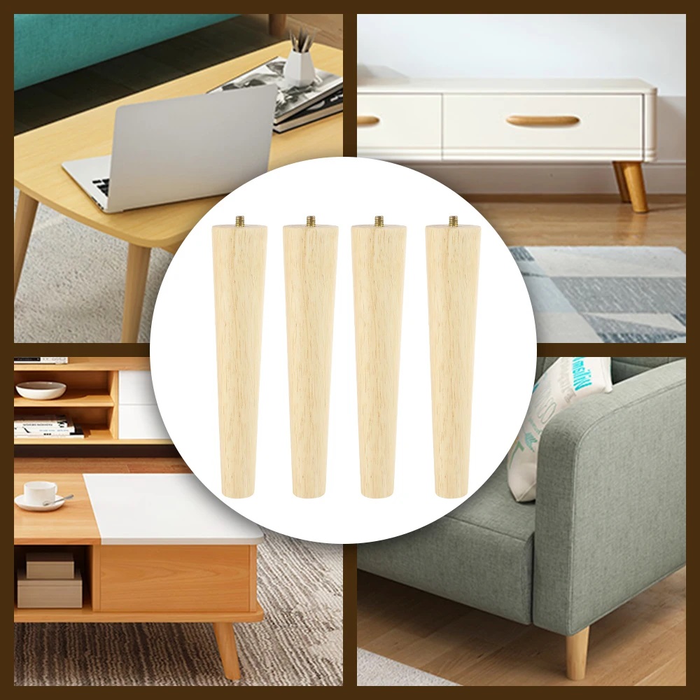 4 Set Hoogte Houten Meubelpote - Office Furniture Solutions recensie en prijs
